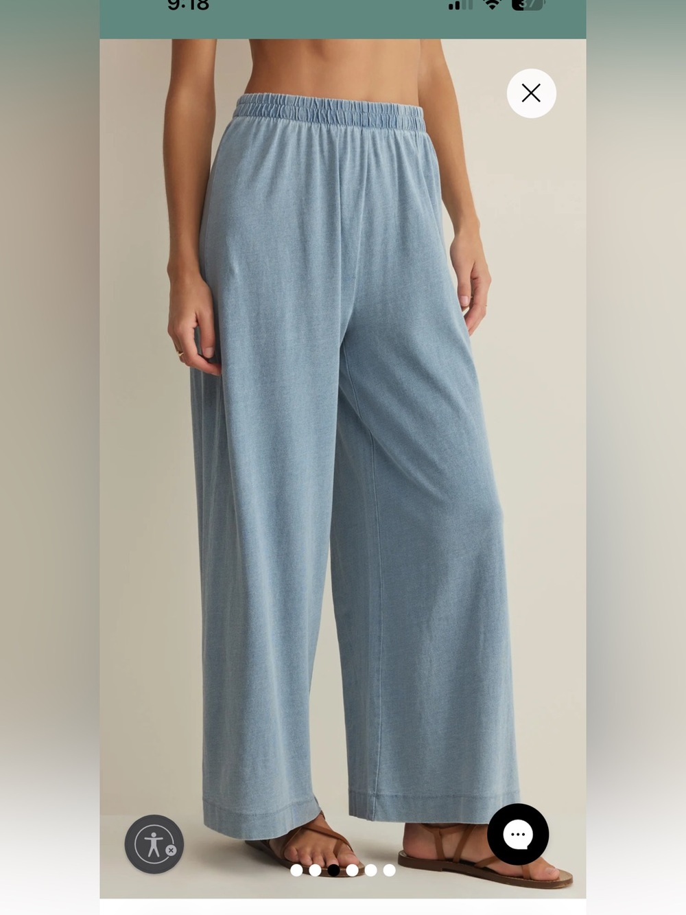 Z Supply Scout Jersey Denim Pant in Ocean Air Indigo